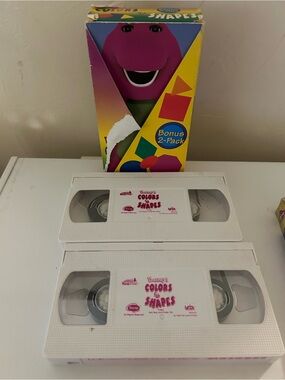Barney - Barneys Colors  Shapes (VHS, 1997, 2-Tape Set)